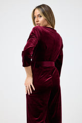 Tuta in velluto FEDERICA BI ( più colori )