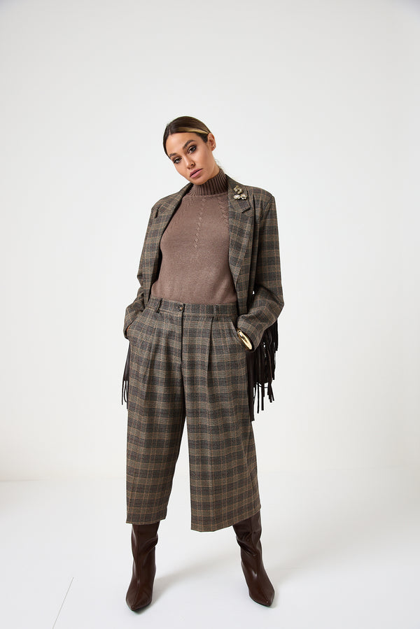 Pantalone a pinocchietto principe di Galles FEDERICA BI