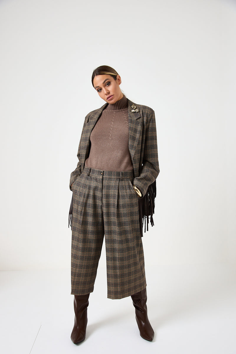 Pantalone a pinocchietto principe di Galles FEDERICA BI
