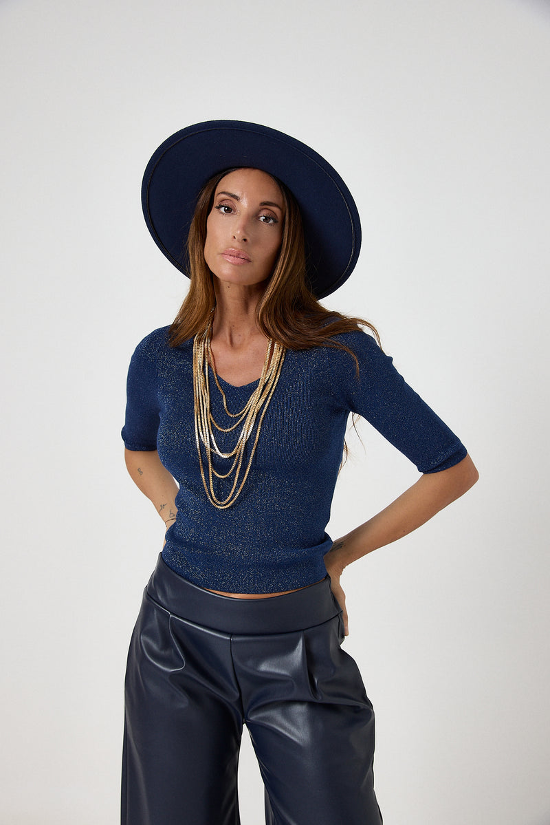 Maglia lurex FEDERICA BI ( vari colori )