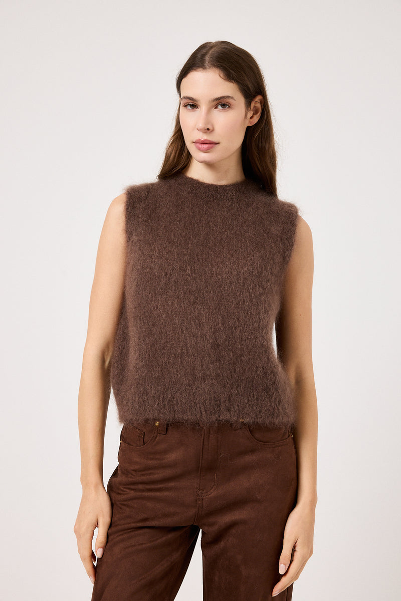 Gilet kid mohair ( vari colori ) FEDERICA BI