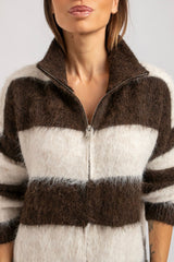 Cardigan riga moro FEDERICA BI