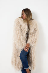 Ecopelliccia beige FEDERICA BI