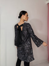 Abito in velluto fiocco FEDERICA BI