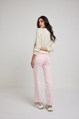 Denim jeans rosa pastello FEDERICA BI