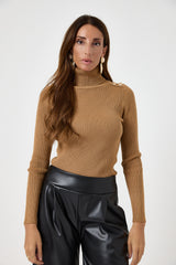Maglia bottoni oro FEDERICA BI ( vari colori )