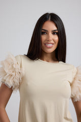 Maglia EMY viscosa e tulle FEDERICA BI (piu’ colori)