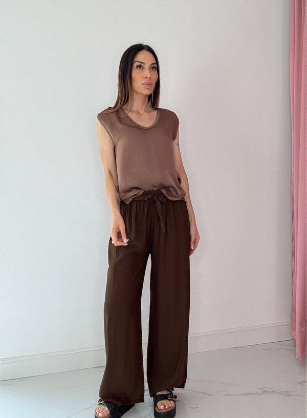 Pantalone in viscosa FEDERICA BI ( due colori )
