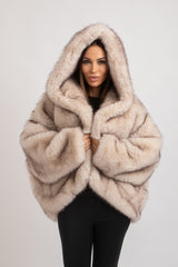 Ecopelliccia beige FEDERICA BI