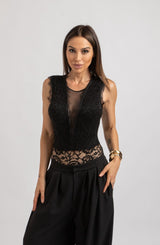 Body nero in pizzo FEDERICA BI