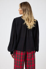 Camicia nera in chiffon FEDERICA BI