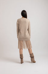 Abito FEDERICA BI tricot e pizzo