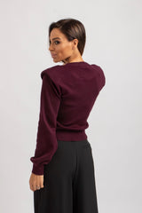 Maglia spallina e collo gioiello FEDERICA BI