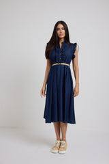 Abito in denim blu FEDERICA BI