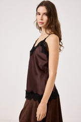 Top in viscosa e pizzo FEDERICA BI