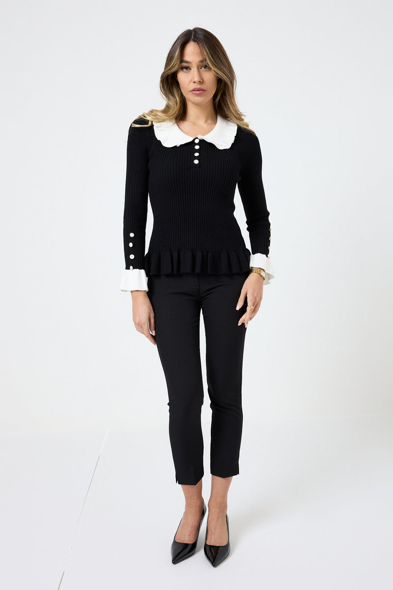 Maglia colletto FEDERICA BI ( più colori )