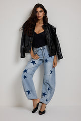 Giacca nera in ecopelle lucida FEDERICA BI