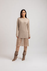 Abito FEDERICA BI tricot e pizzo
