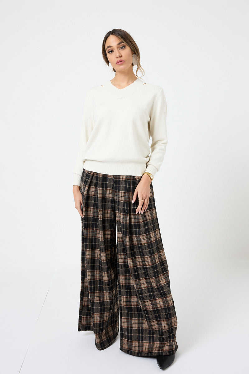 Maglia cut out lurex FEDERICA BI ( più colori )