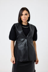 Gilet in similpelle FEDERICA BI