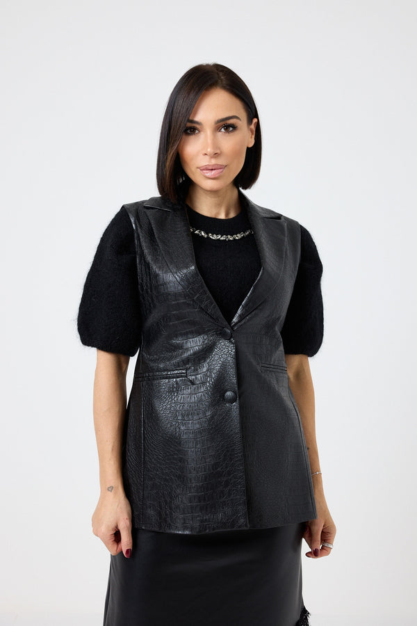 Gilet in similpelle FEDERICA BI