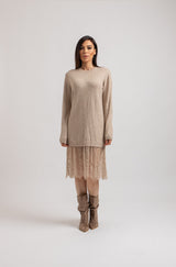 Abito FEDERICA BI tricot e pizzo