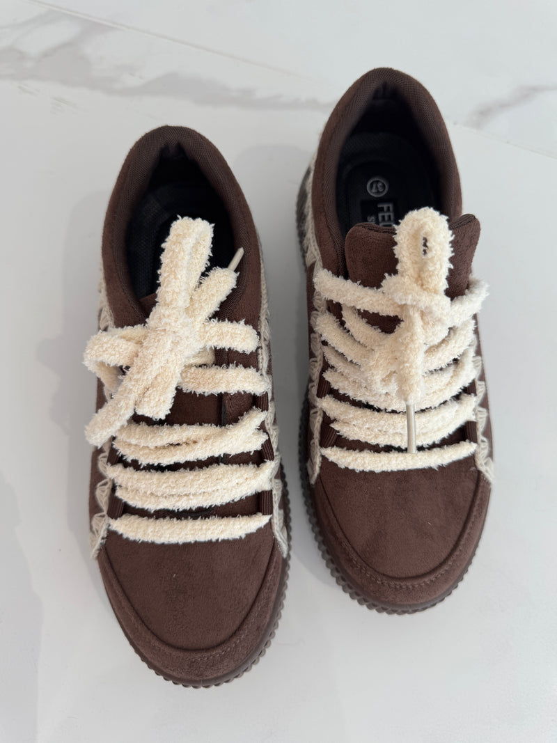 Sneaker suede marrone FEDERICA BI