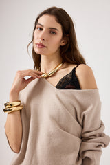 Top in viscosa e pizzo FEDERICA BI