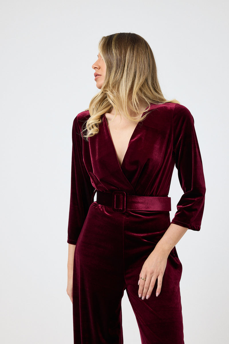 Tuta in velluto FEDERICA BI ( più colori )