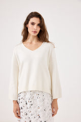 Maglia scollo V FEDERICA BI ( vari colori )