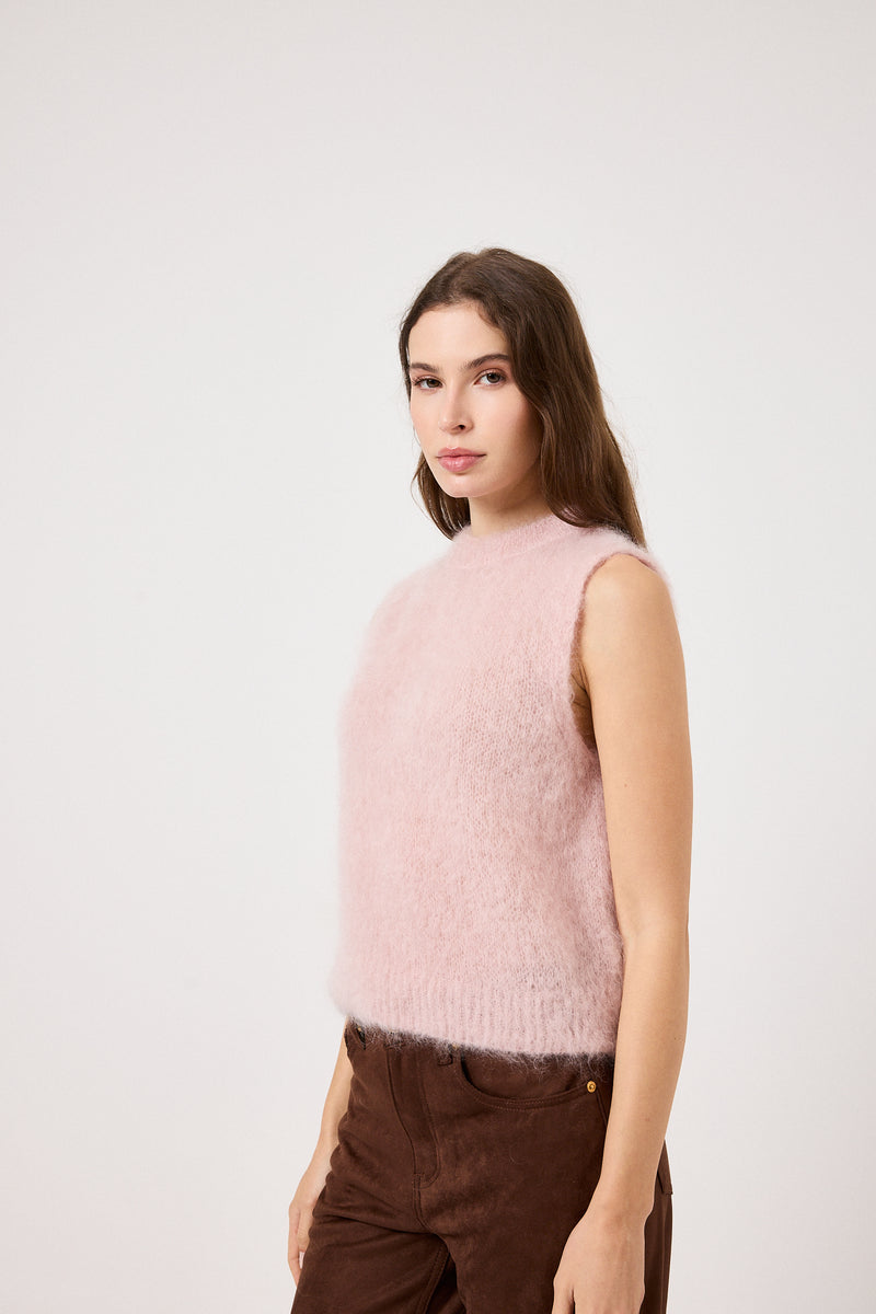 Gilet kid mohair ( vari colori ) FEDERICA BI