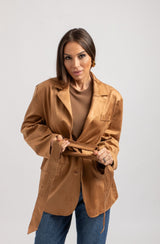 Giacca in suede FEDERICA BI