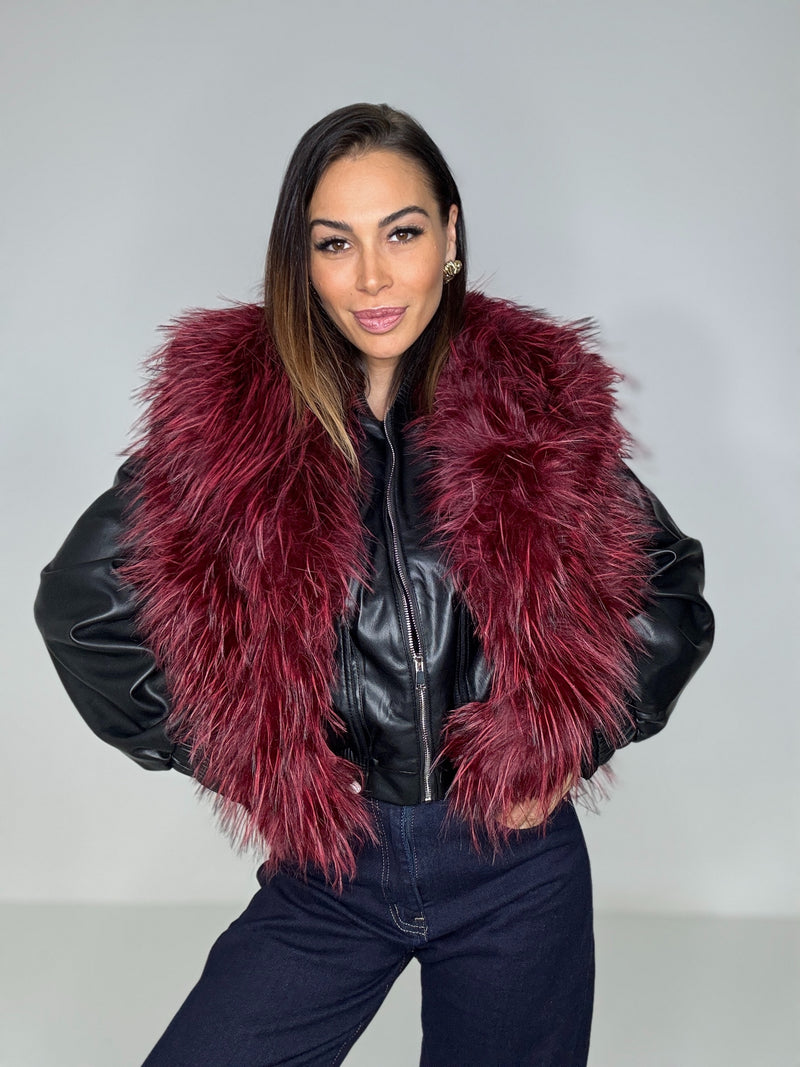 Gilet ECO bordeaux FEDERICA BI