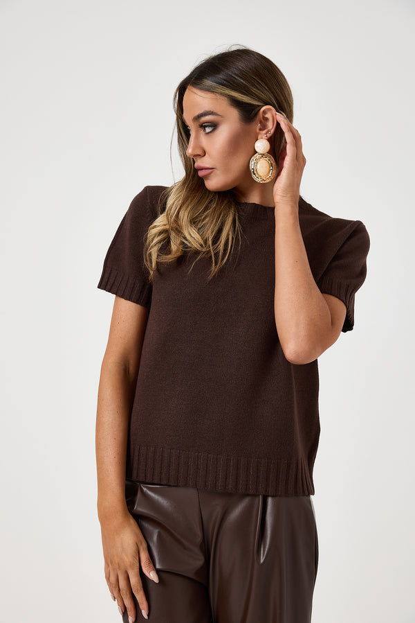 Maglia marrone FEDERICA BI