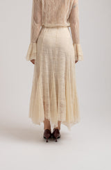 Gonna in pizzo crema FEDERICA BI