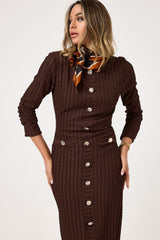 Abito midi bottoni oro FEDERICA BI ( vari colori )