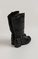 Stivale nero biker FEDERICA BI