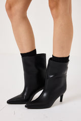 Abito elegante nero bottoni oro FEDERICA BI