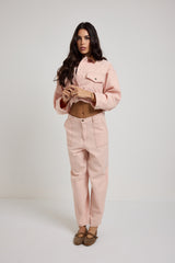 Pantalone denim rosa FEDERICA BI