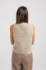 Gilet in kid mohair FEDERICA BI (5 colori)