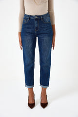 Denim blu mum fit FEDERICA BI