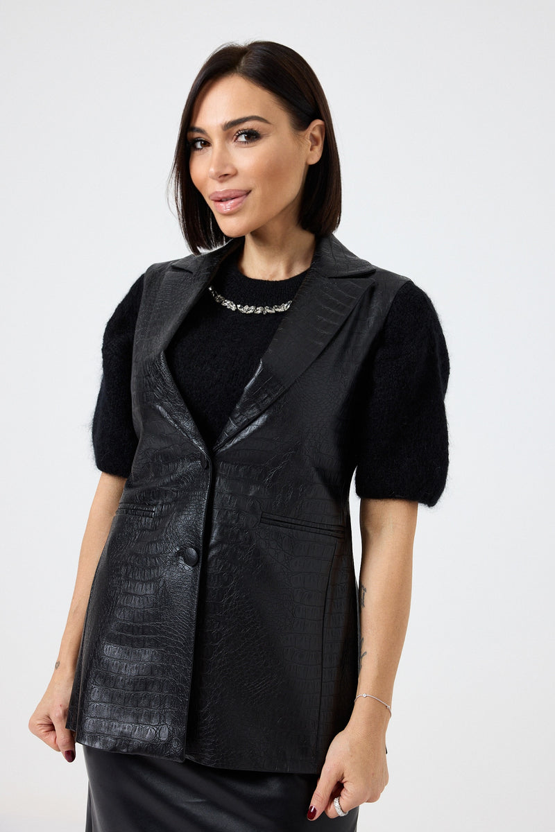 Gilet in similpelle FEDERICA BI