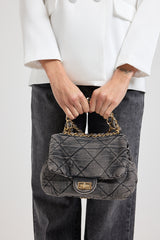 Borsa in denim matelasse FEDERICA BI