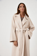 Cappotto beige cachemire e lana FEDERICA BI