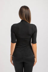 Maglia nera misto cachemire FEDERICA BI
