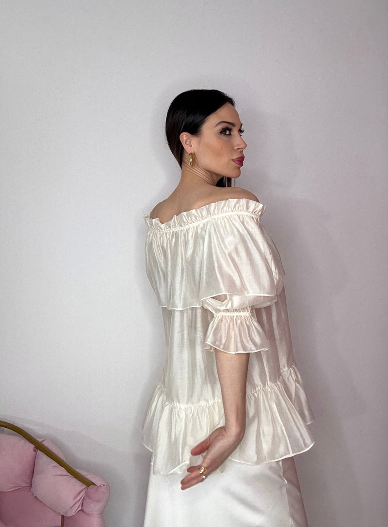 Camicia volant vari colori FEDERICA BI