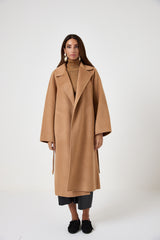 Cappotto camel cachemire e lana FEDERICA BI