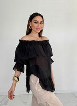 Camicia volant vari colori FEDERICA BI