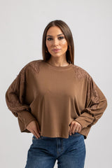 Maglia in Jersey e pizzo FEDERICA BI (due colori)