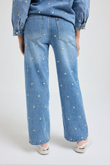 Denim fiorellini FEDERICA BI